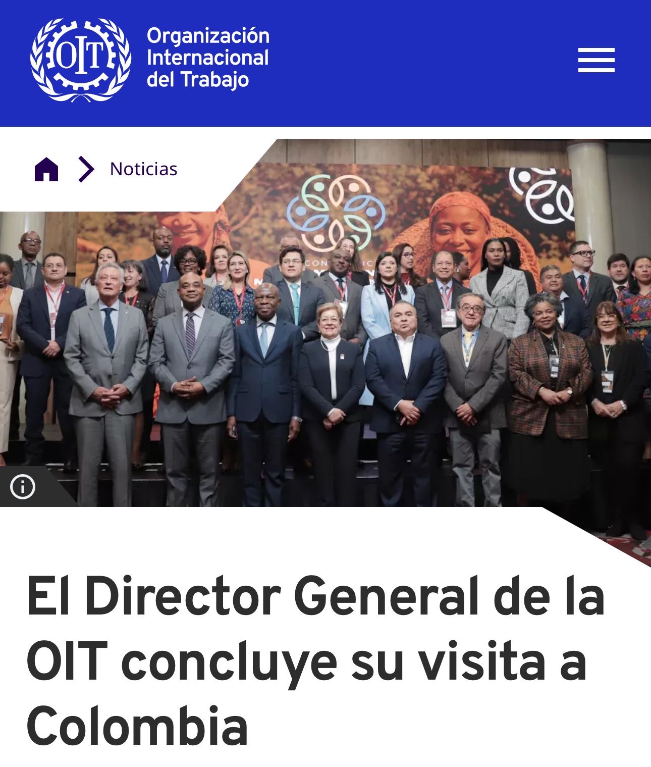 Director OIT visita Colombia